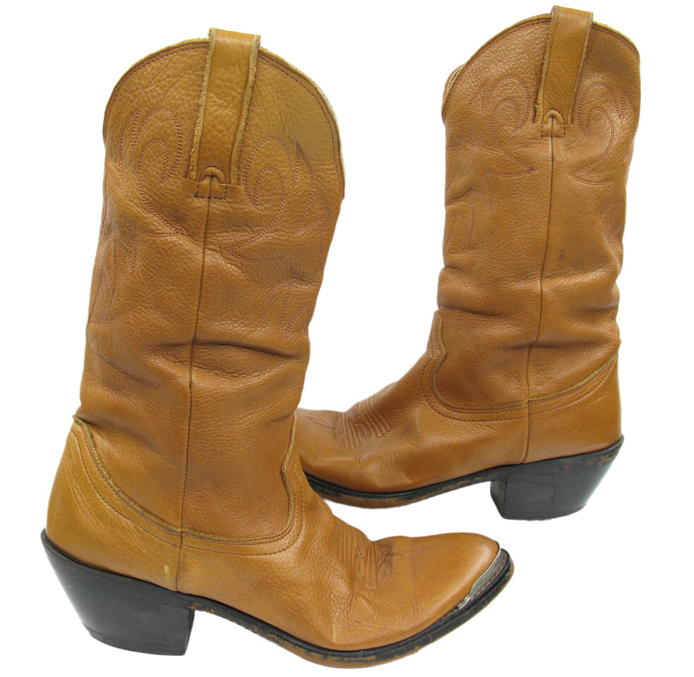 Durango Carmel Brown Leather Slouch Western Cowboy Cowgirl Boots Women's 6 M