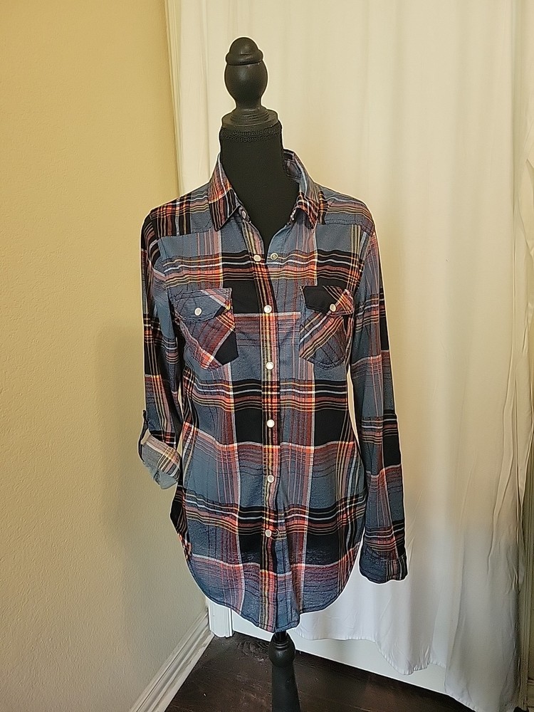 Vintage Cowgirl Rodeo Granola Pearl Snap Western Shirt Women's Size L