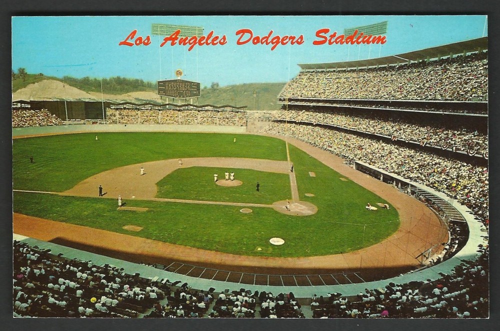DODGERS STADIUM Los Angeles Postcard - Published by the Western Publ. & Nov. Co.