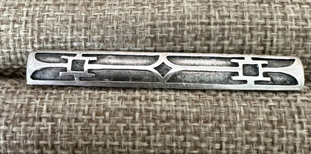 antique victorian bar pin Sterling C Clasp