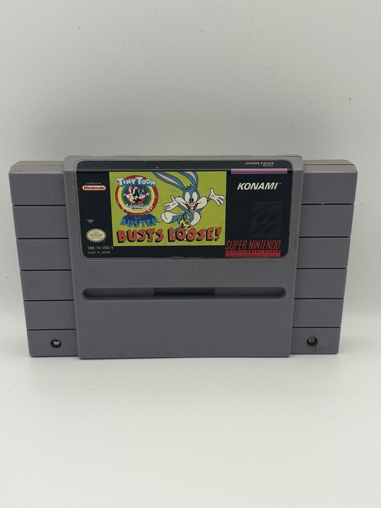 Tiny Toon Adventures Buster Busts Loose Nintendo SNES Cartridge Only Tested