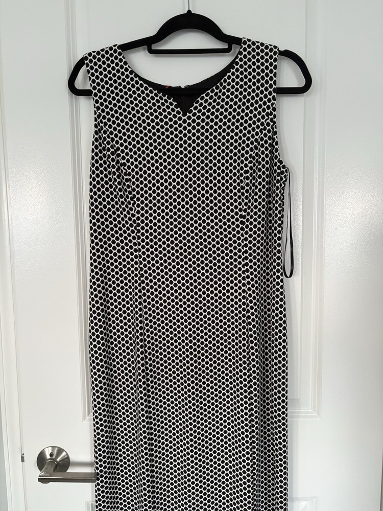 NWT Talbots Petite Sleeveless Polka dot Dress PM