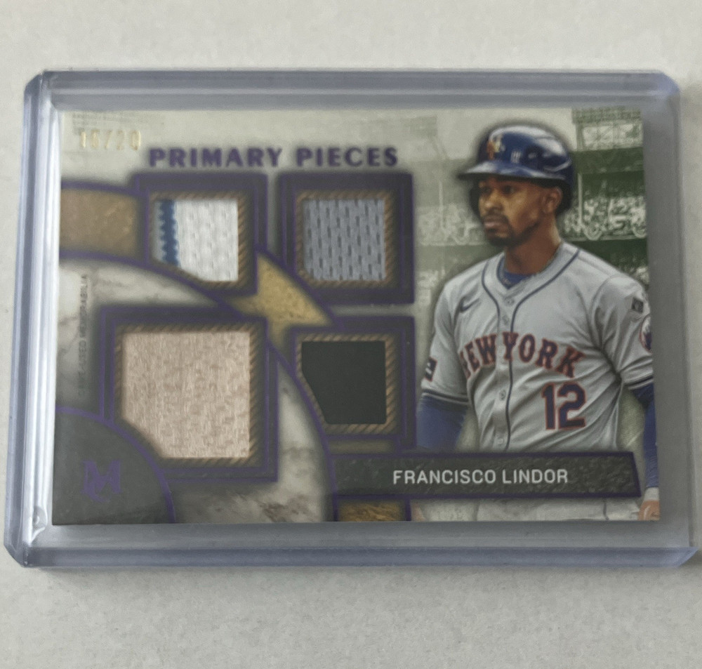 Topps 2024 Museum Collection Francisco Lindor Sapphire /20 SPPQ-FL Mets MEM