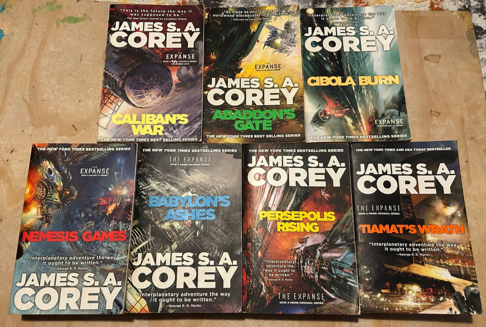 Lot Of 7 The Expanse Series James S.A. Corey 2-8 Paperback Science Fiction