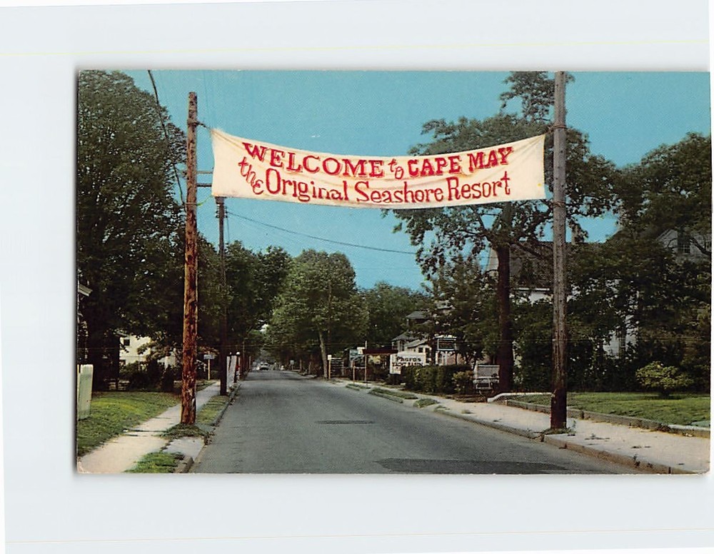 Postcard Entrance to Cape May Lafayette Street NJ USA