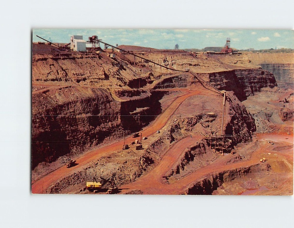 Postcard Modern Iron Ore Mining In The Arrowhead Country Northern Minnesota USA