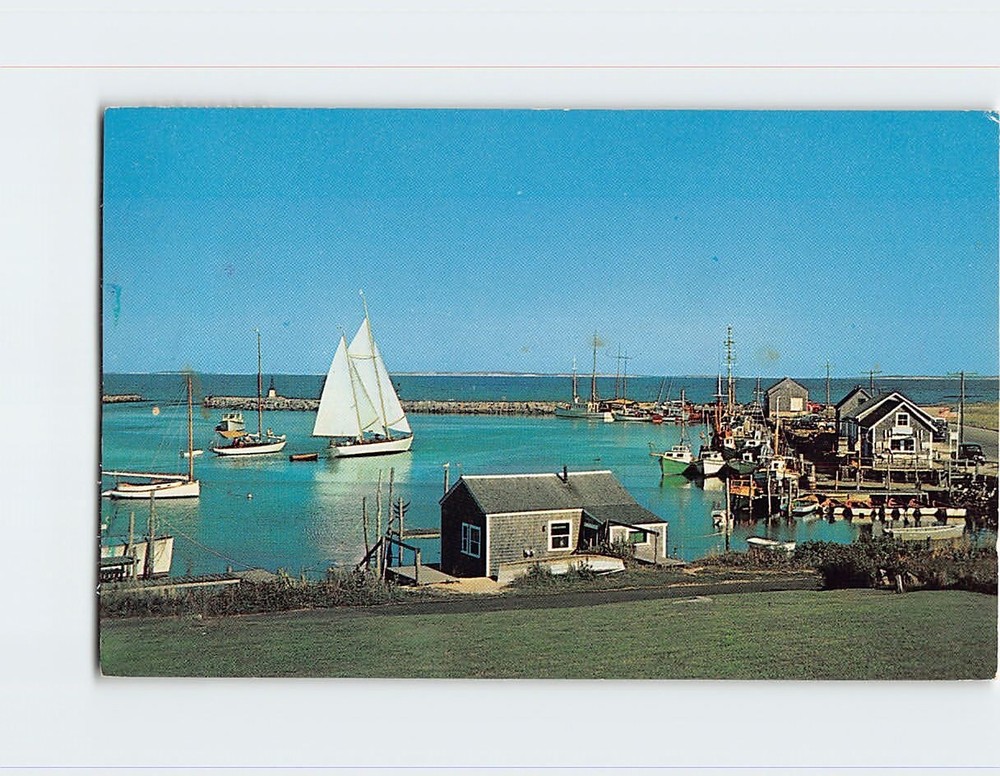 Postcard Menemsha Basin Menemsha Martha's Vineyard Island Massachusetts