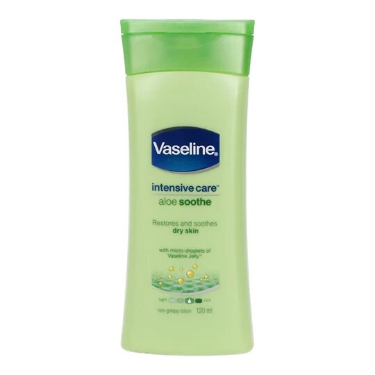 VASELINE Intense Care Aloe Soothe Lotion 120ml Free Worldwide Shipping