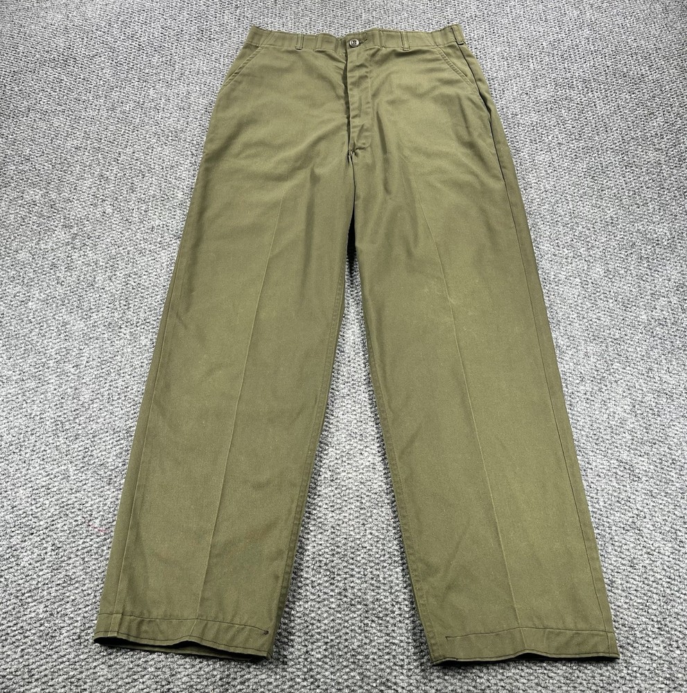 Vtg 70s OG-507 Men Utility Trousers 36x35(Fits 34x31) Durable Press Vietnam