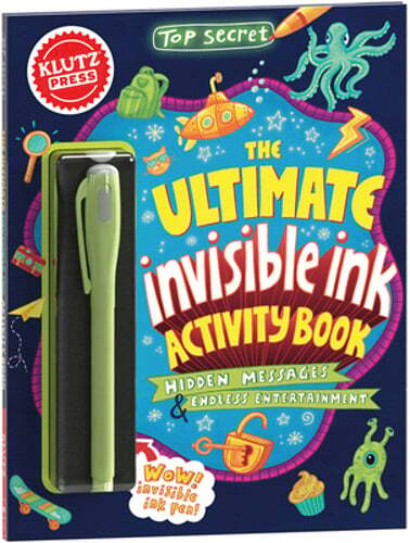 Top Secret: The Ultimate Invisible Ink Activity Book (Klutz Activity Book): Used