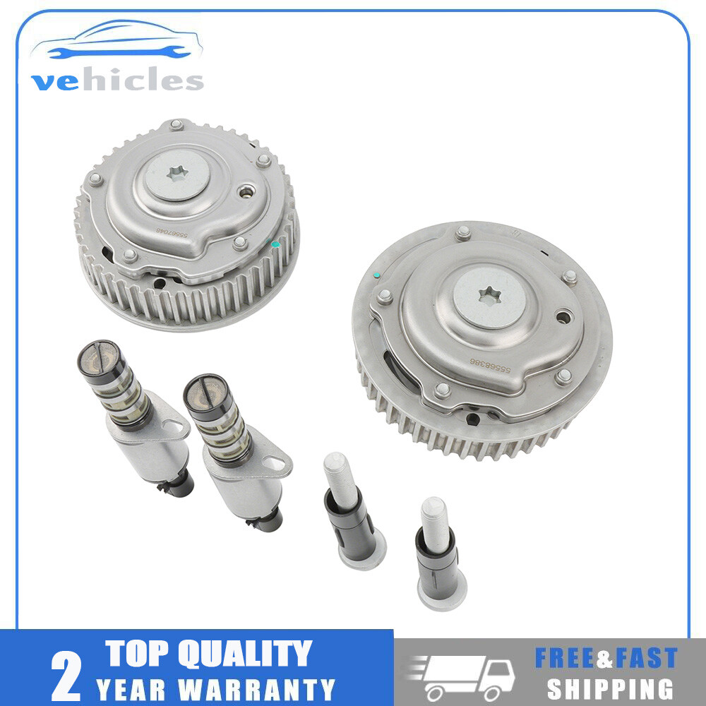 For CHEVROLET SONIC 25194444 NEW Intake & Exhaust Camshaft Adjusters 55568386