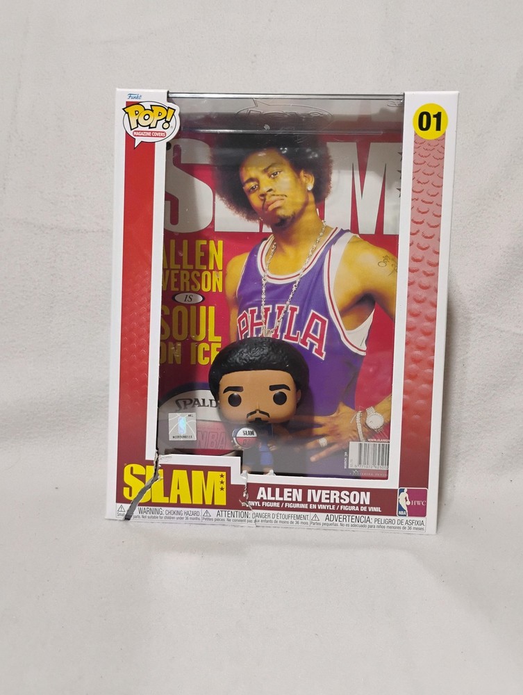 Funko Pop Magazine Covers Allen Iverson 01 SLAM 76ers Vinyl Figure Basketball
