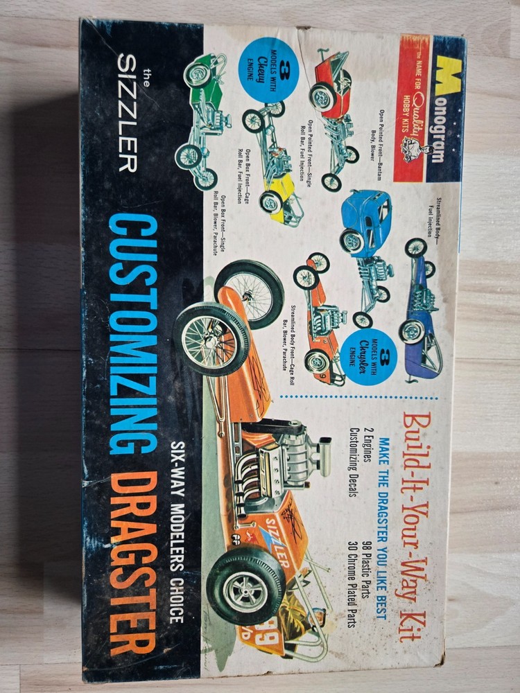 monogram model car kit- the Sizzler customizing dragster