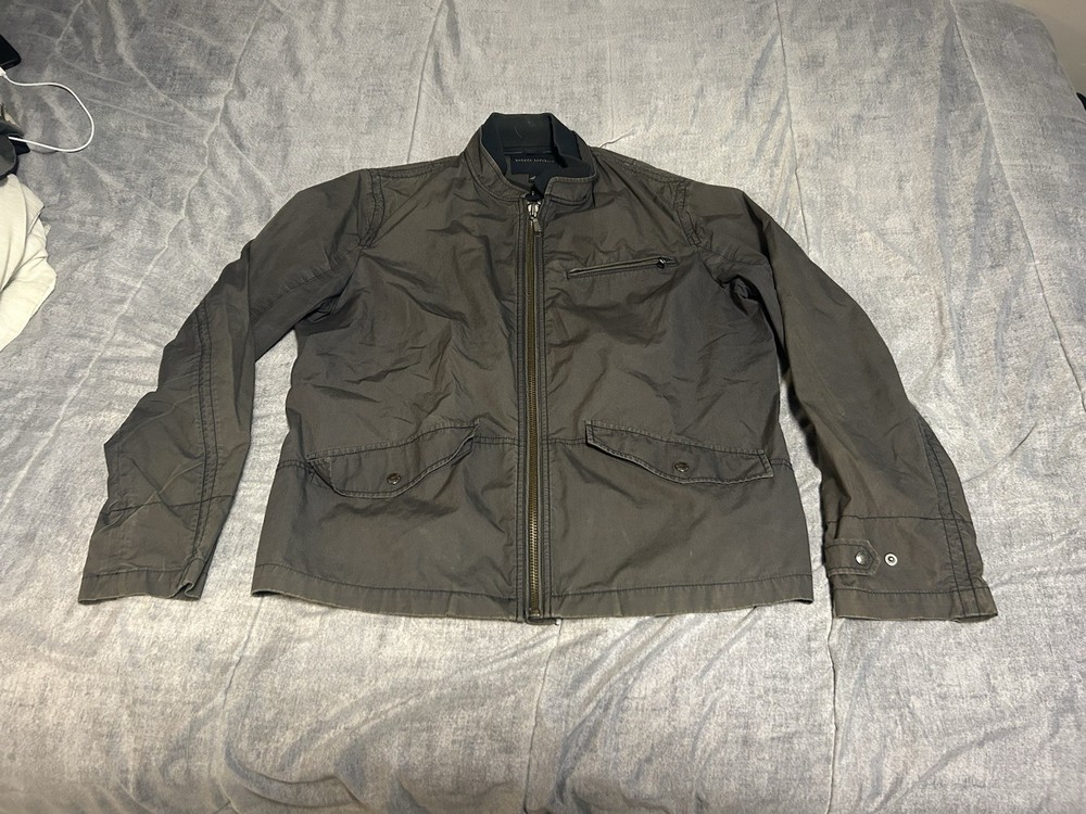 Banana Republic Men’s Gray Lightweight Jacket Full Zip Size Large