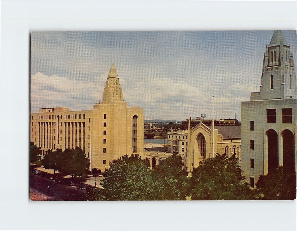 Postcard Daniel L. Marsh Chapel  Boston University Boston Massachusetts USA