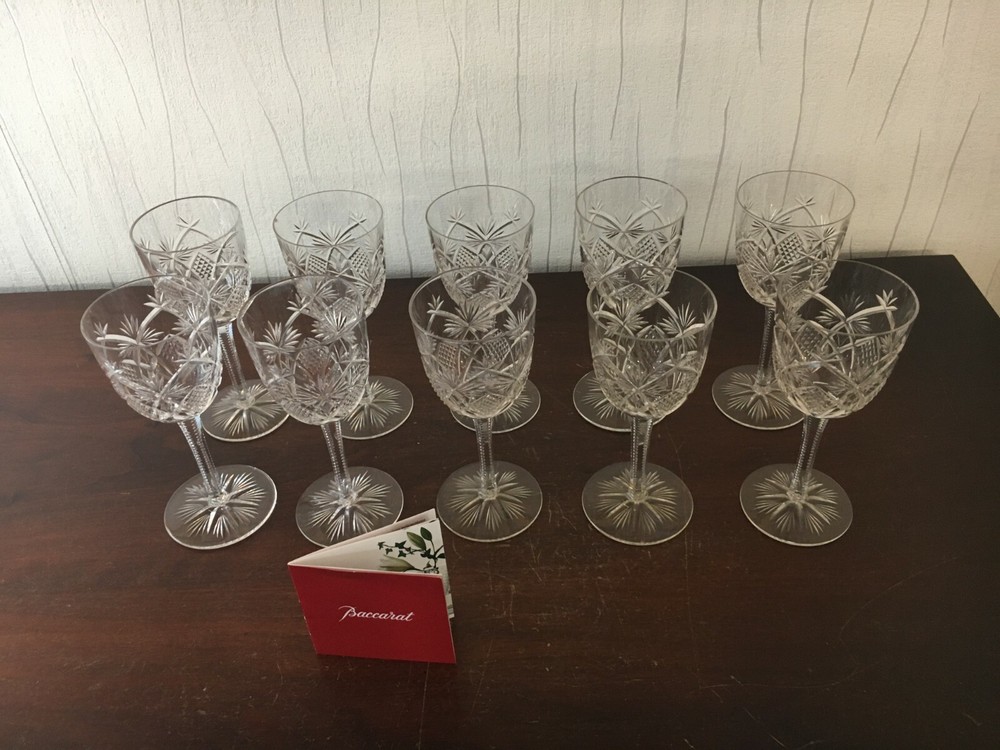 25 Wine Glasses Model Hyères In Baccarat Crystal (Price Per Unit)