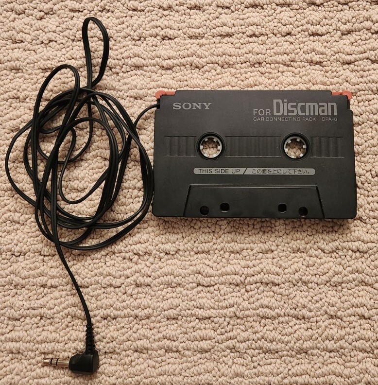 SONY DISCMAN CAR CONNECTING CASSETTE TAPE PACK CPA-6 CROSS TALK ADJUST VINTAGE