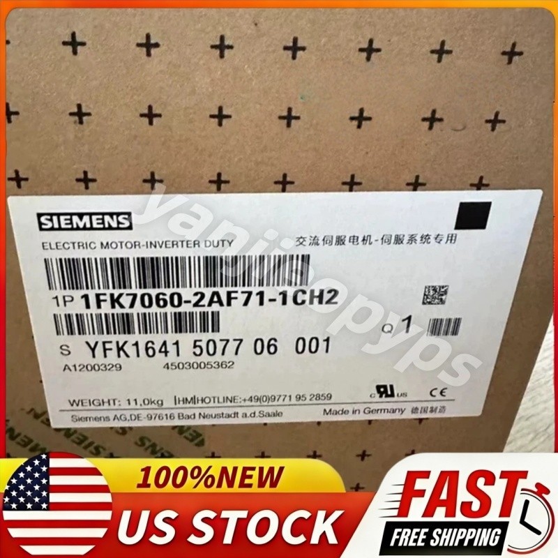 Unopened NEW Siemens 1FK7060-2AF71-1CH2 Servo Motor In Box US Fast Delivery