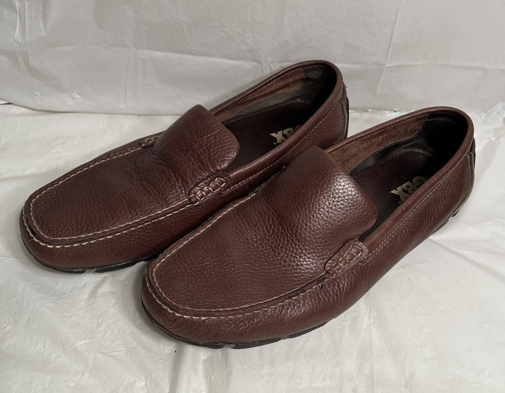 GBX Leather Slip-On Loafers Walking Shoes Mens Size 13M Brown