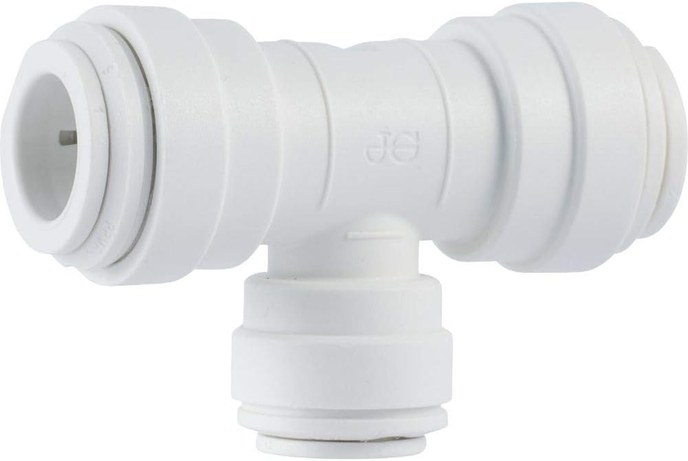 John Guest Speedfit 3/8 to 1/4 Inch Reducing Tee Push Fit Connector