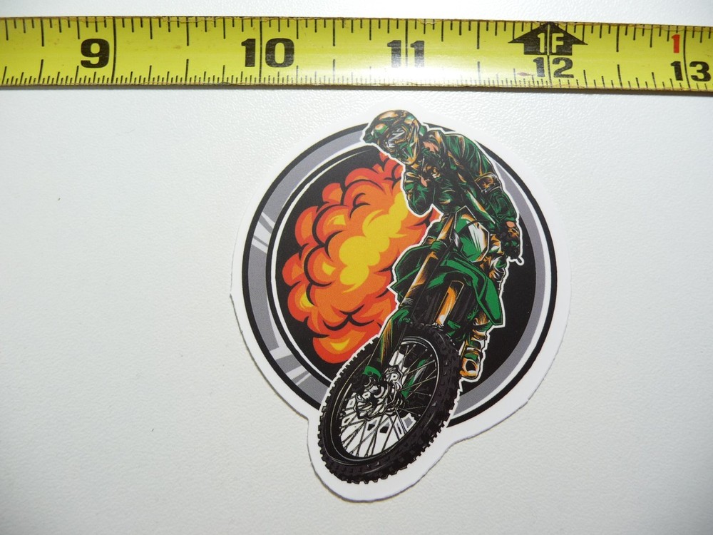 DIRT BIKE DUST TUNNEL DECAL STICKER MOTOCROSS RIDING MOTORCYCLE