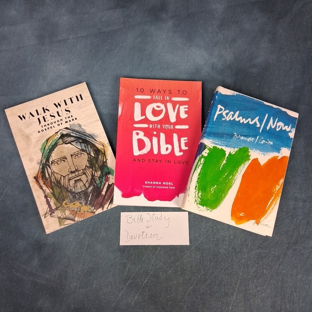 Christian Bible Study Devotional Bundle Psalms Mark Faith Growth 3 Books