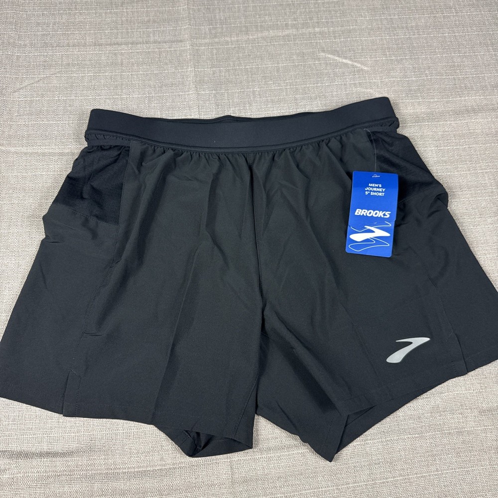 Brooks Men’s Journey 5” 2-in-1 Running Short Black, Size S