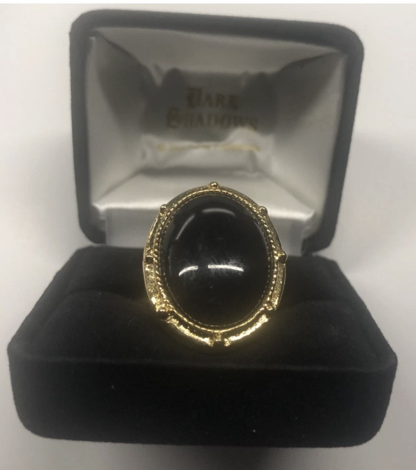 DARK SHADOWS Barnabas Collins metal ring (unused) in ring case in box