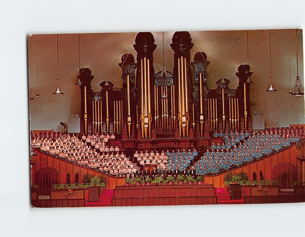 Postcard Mormon Tabernacle Choir and Organ Salt Lake City Utah USA