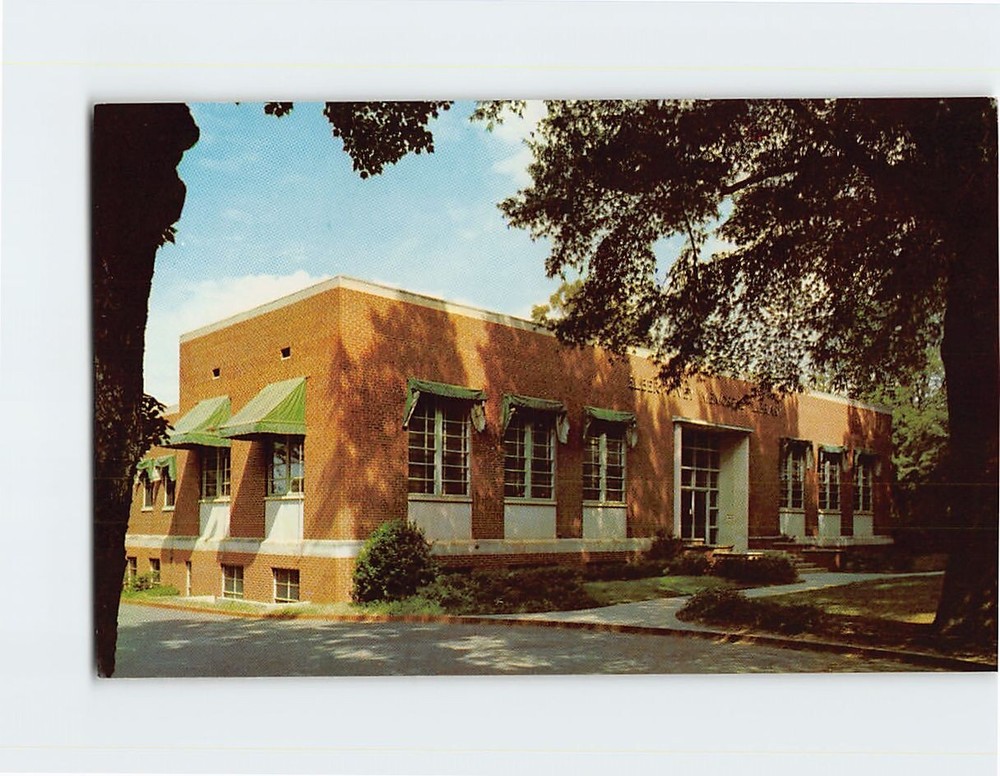 Postcard Elbert Ivey Memorial Library Hickory North Carolina USA