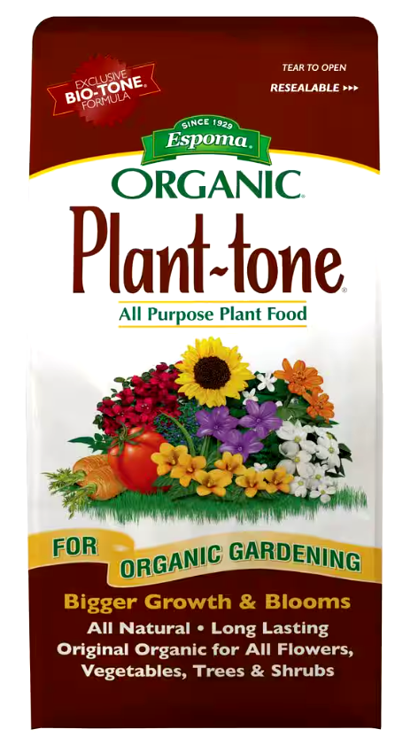 Espoma Plant Tone Organic All Purpose Plant Food, Safe For Kids & Pets - 8 lb.