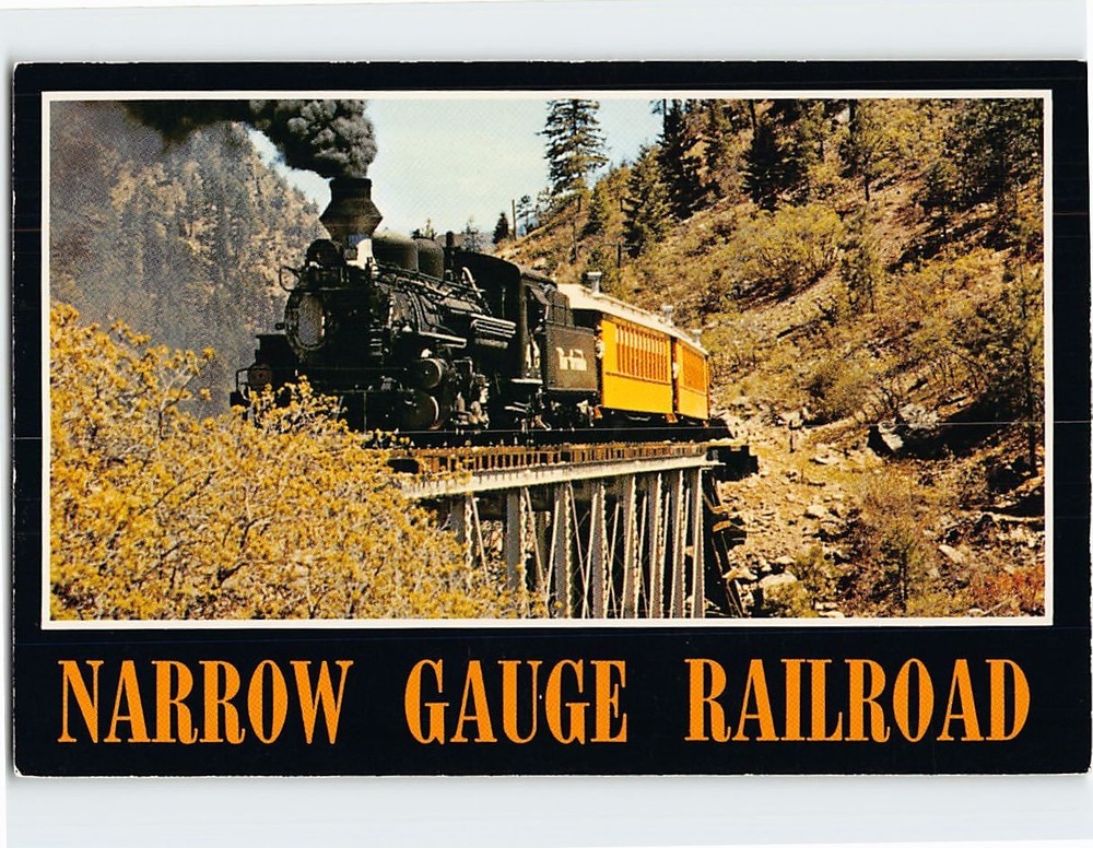 Postcard Durango & Silverton Narrow Gauge Railroad Colorado USA