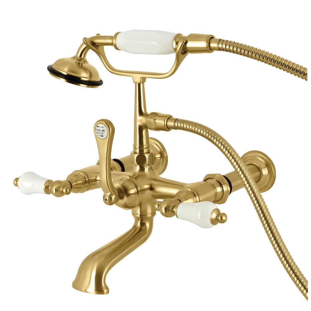 Kingston Brass CC543T Vintage Wall Mounted Tub Filler - Brass