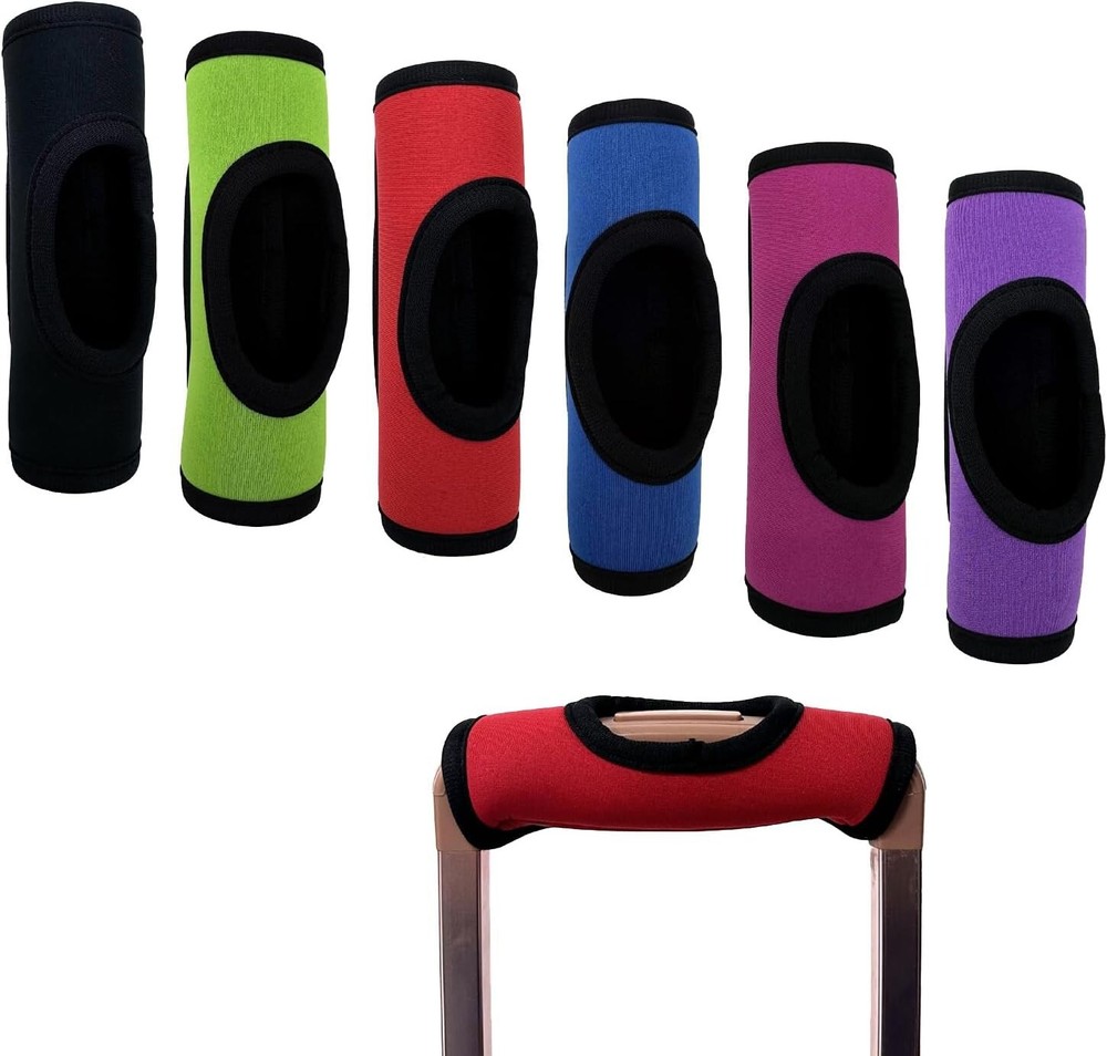 6 Pack Multi Color Luggage Handle Wrap, Luggage Handle Wraps for Suitcase, Lugga