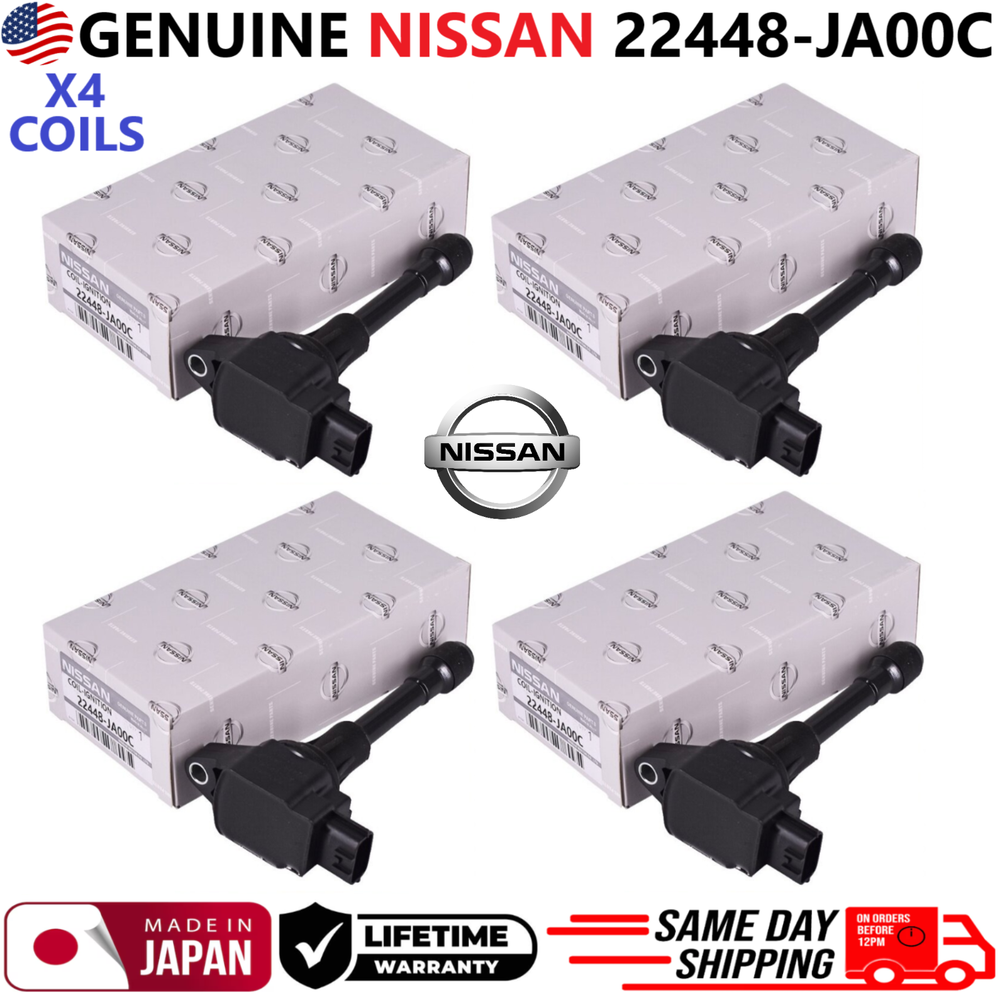 NEW GENUINE NISSAN x4 Ignition Coils For 2007-2015 Nissan Infiniti, 22448-JA00C