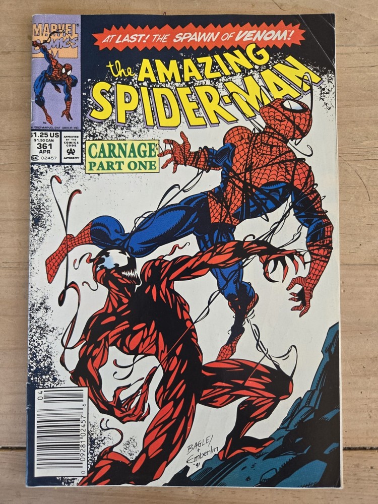 The Amazing Spider-Man #361 Newsstand Variant (Marvel Comics April 1992)