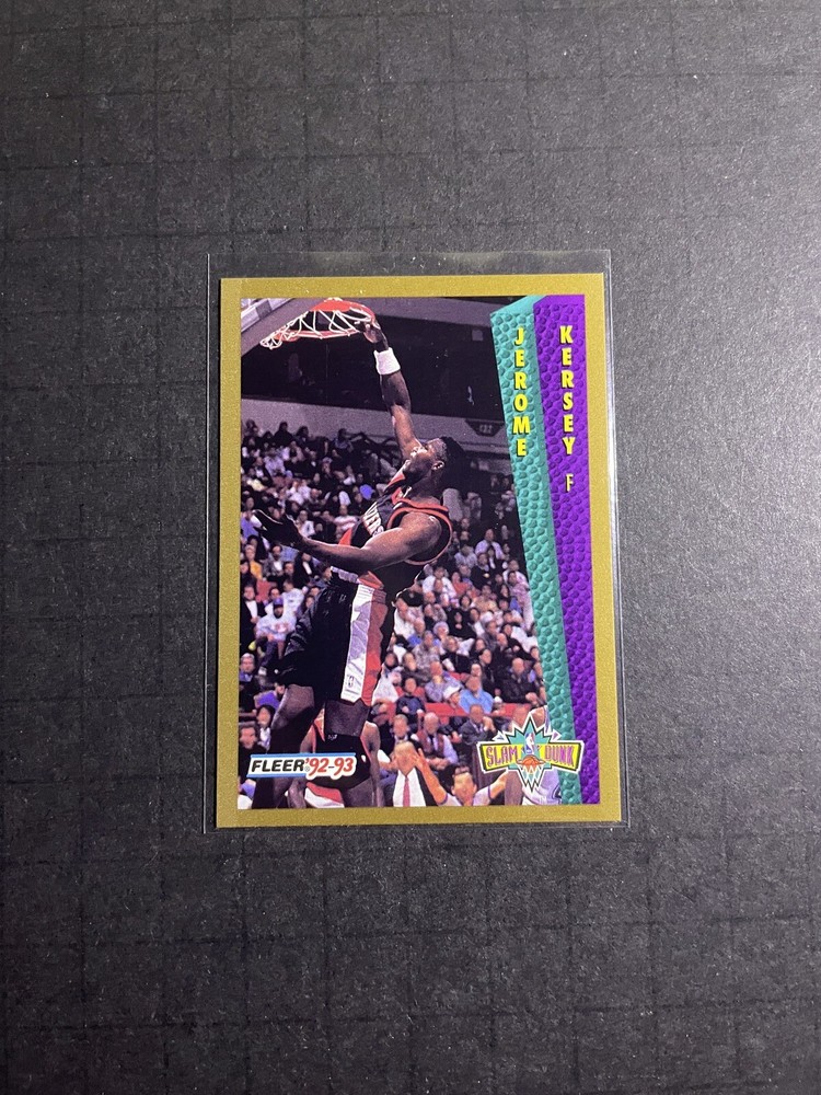 1992-93 Fleer Jerome Kersey Slam Dunk Card #293 - Portland Trail Blazers (4)