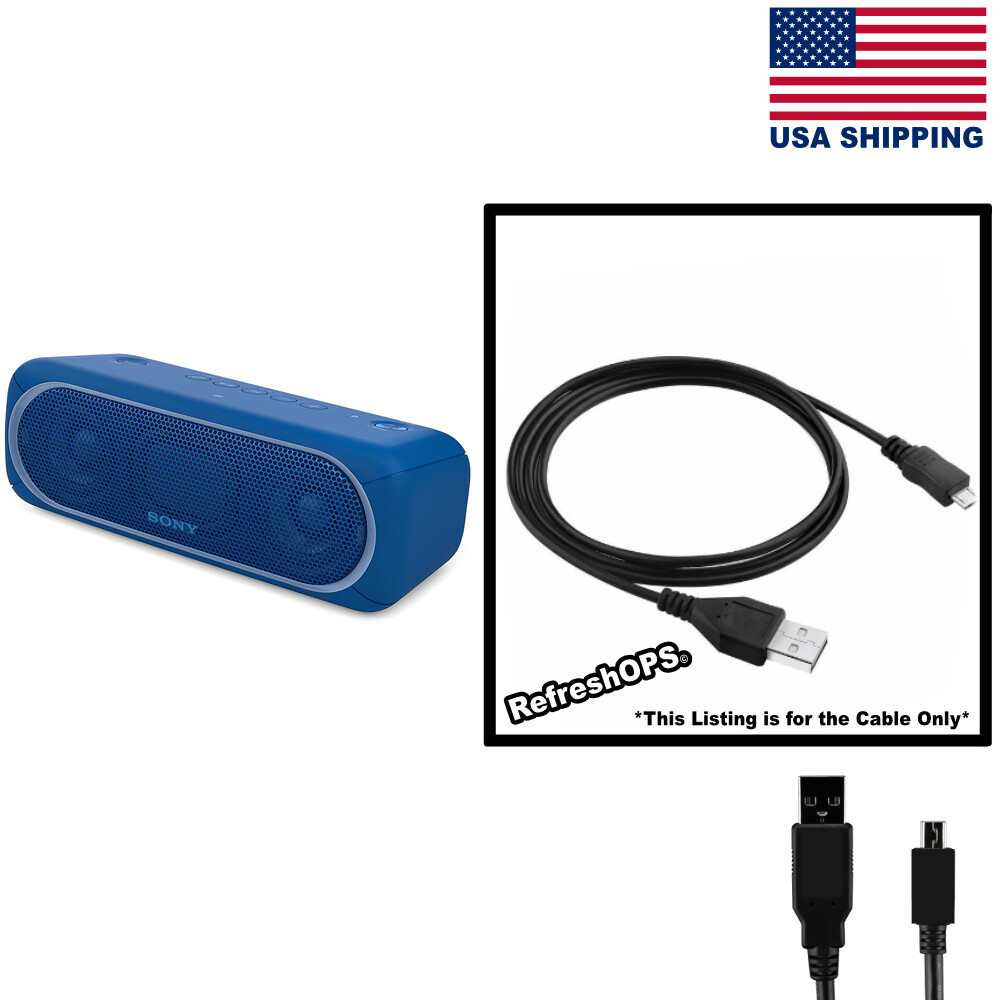 Sony SRS-XB30 Portable Bluetooth Speaker USB Cable Transfer Cord Replacement