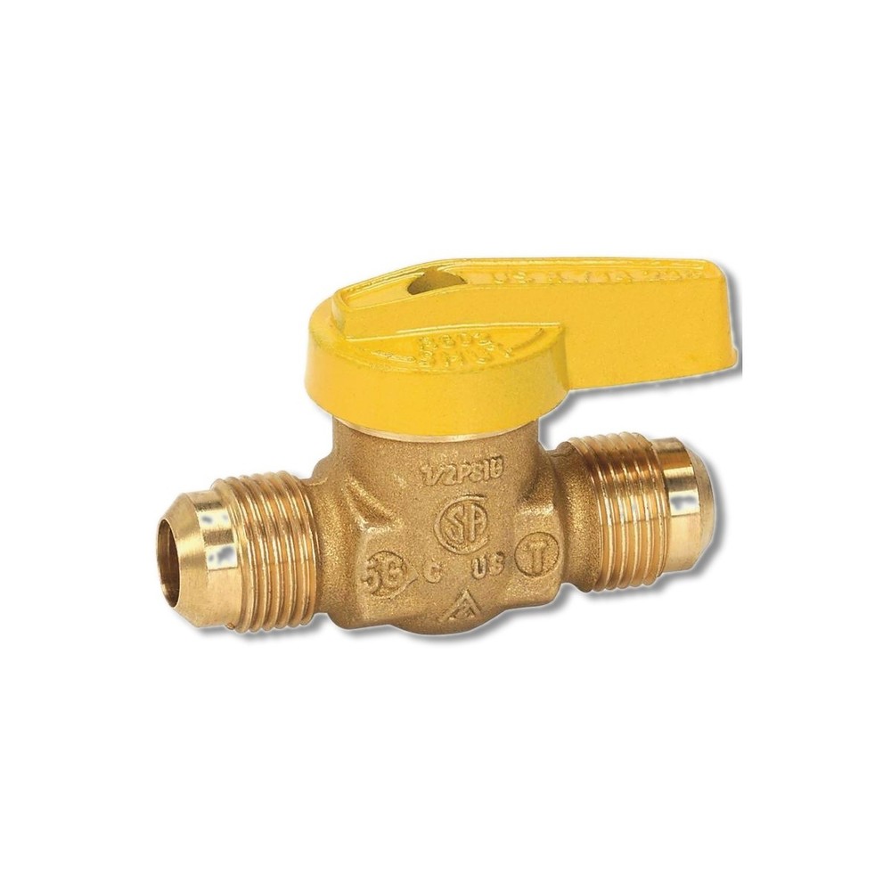 Homewerks 1/2 in Brass Flare Gas Ball Valve VGV1LHT3