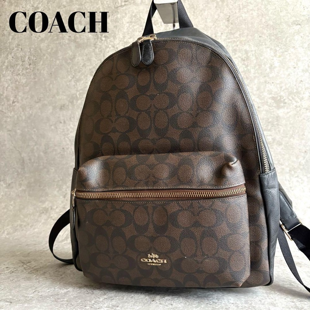Authentic Coach Charlie Signature Backpack Daypack Pre-Owned