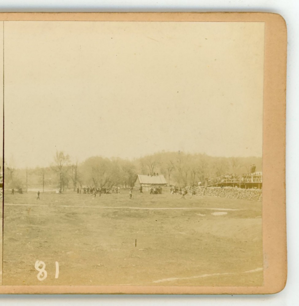 81. Baseball Game Spring Valley WI May 15, 1904  Stereoview