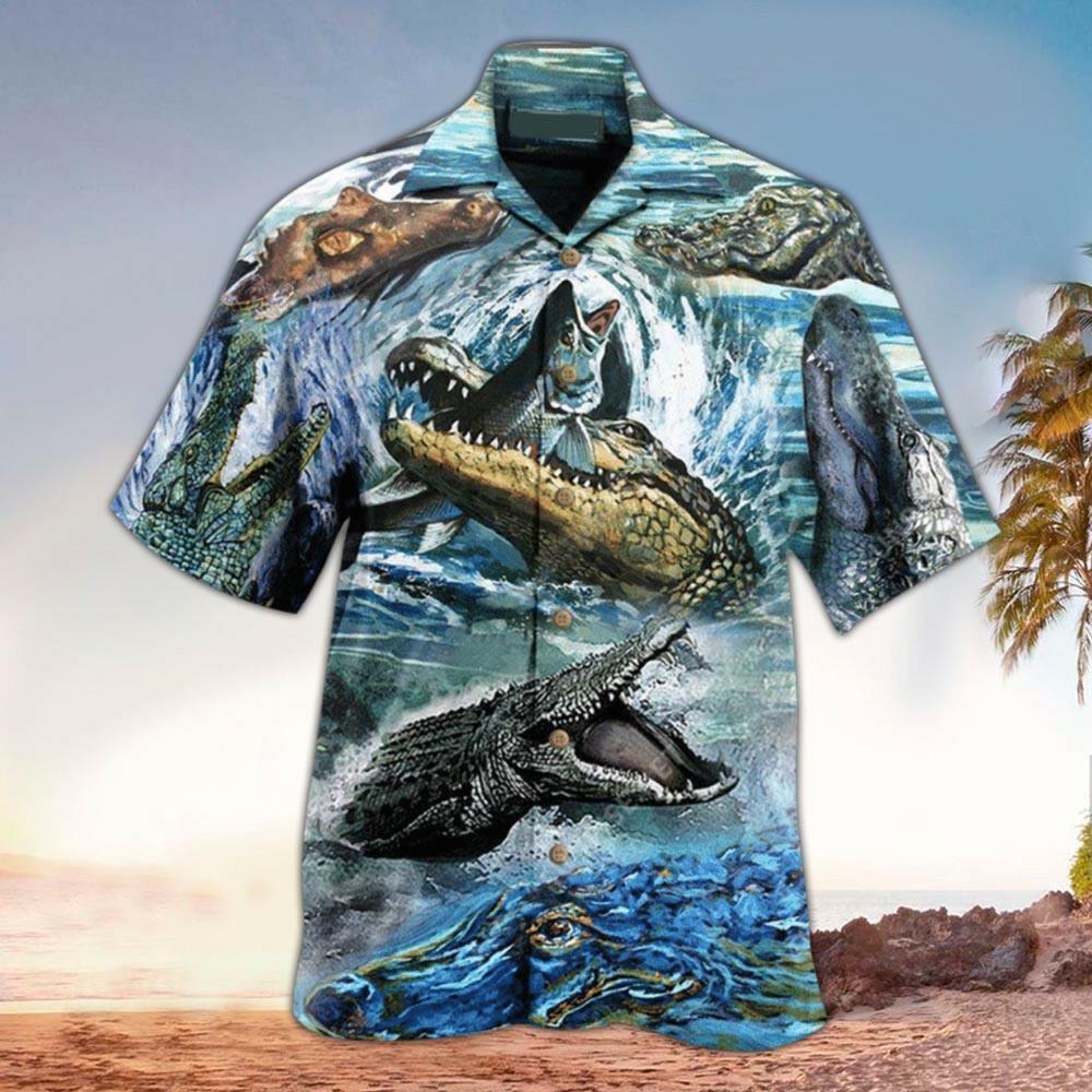 Alligator Aloha Shirt Hawaiian Shirt For Alligator Lovers 3d Summer Hawaiian