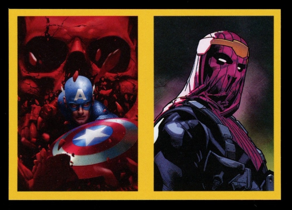 CAPTAIN AMERICA / BARON ZEMO 2021 Marvel Versus Sticker #49a-b *Qty