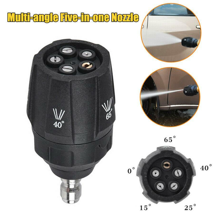 3600PSI High Pressure Multi-angle Car Wash Gun Cleaner 1/4 Quick Plug Nozzle