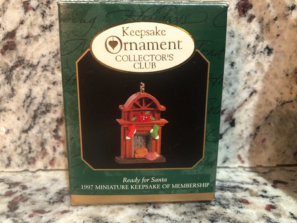 1997 Hallmark Keepsake Mini Santa Ready Ornament MIB