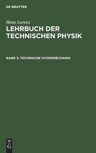 Hans Lorenz Technische Hydromechanik (Hardback)