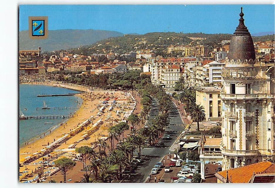 Postcard Promenade de la Croisette in Cannes France