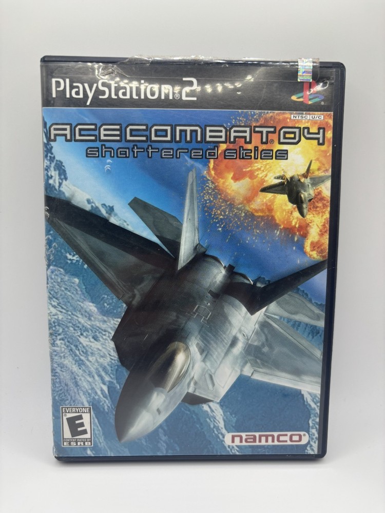 Namco Ace Combat 04: Shattered Skies Sony PlayStation 2 Complete w/ Manual E-image
