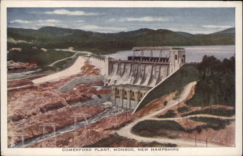 Comerford Plant Monroe New Hampshire vintage postcard u537