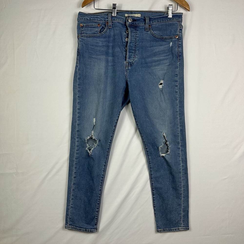 Levi's Jeans Womens Size 32 High Rise Wedgie Skinny Fit Medium Wash Blue Stretch